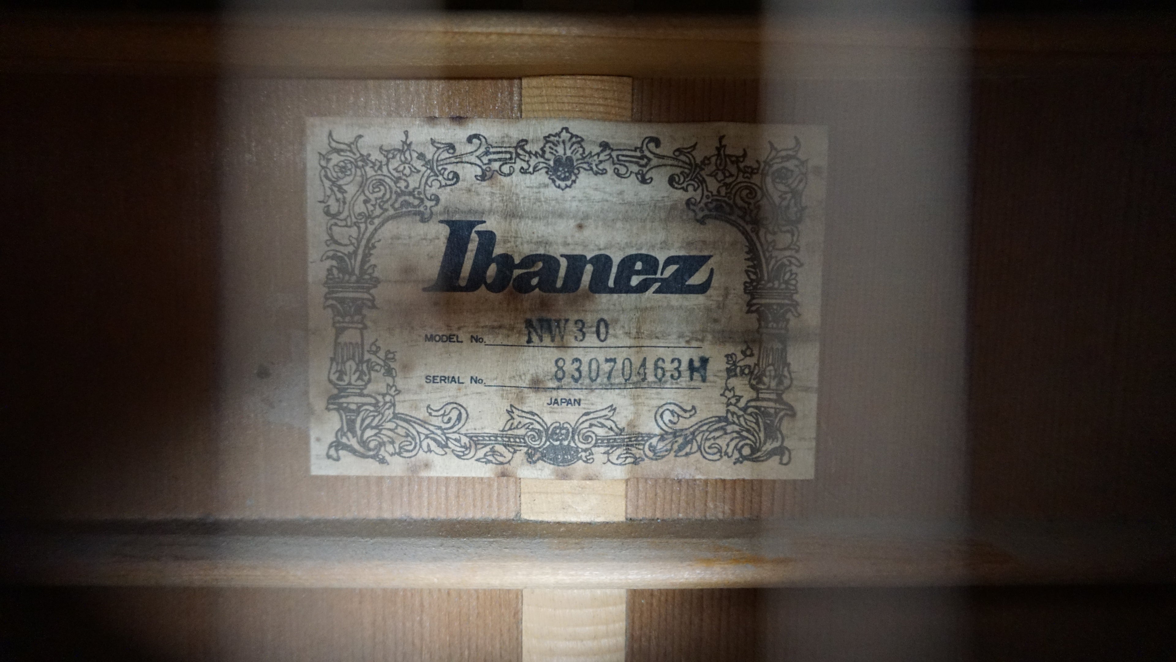 Ibanez NW-30 1983 - Natural Wood all Cedar