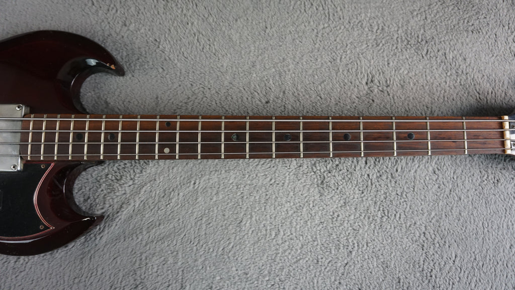 Greco SG-Style Bass MIJ Cherry Red Vintage Short Scale Bass Guitar