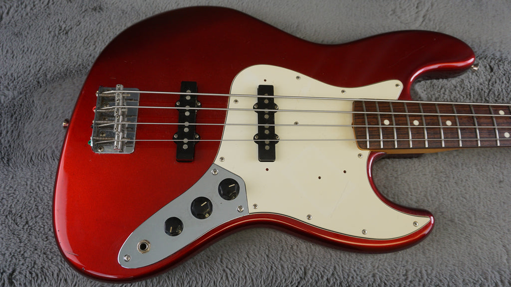 94-95 Fender Japan Jazz Bass Candy Apple Red w/ Gig Bag