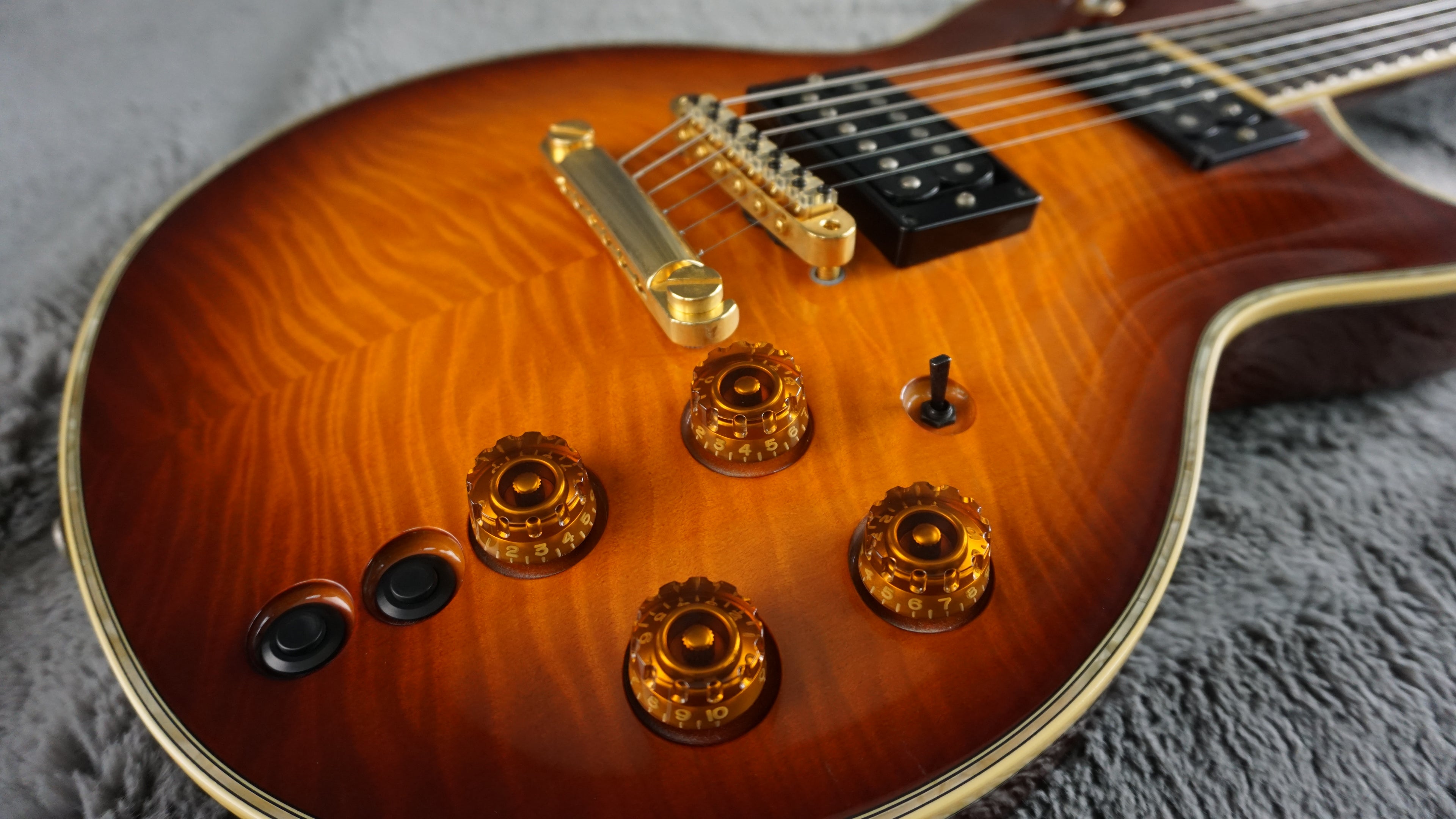 Aria Custom Shop PE-MID-I MIJ Flame Top MIDI Guitar w/ Original Case & Paperwork
