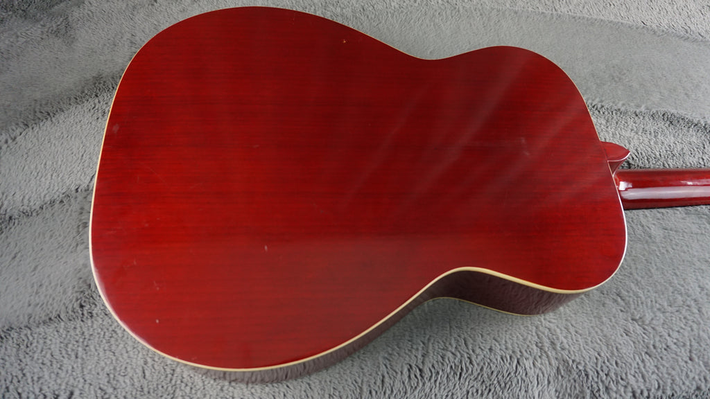 Thomas TM-180 Vintage MIJ Acoustic Guitar Cherry Sunburst w/ Hard Case