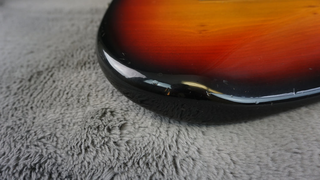 Hisous Excellent Guitar Vintage S Style Sunburst w/ Fernandes Case Japan