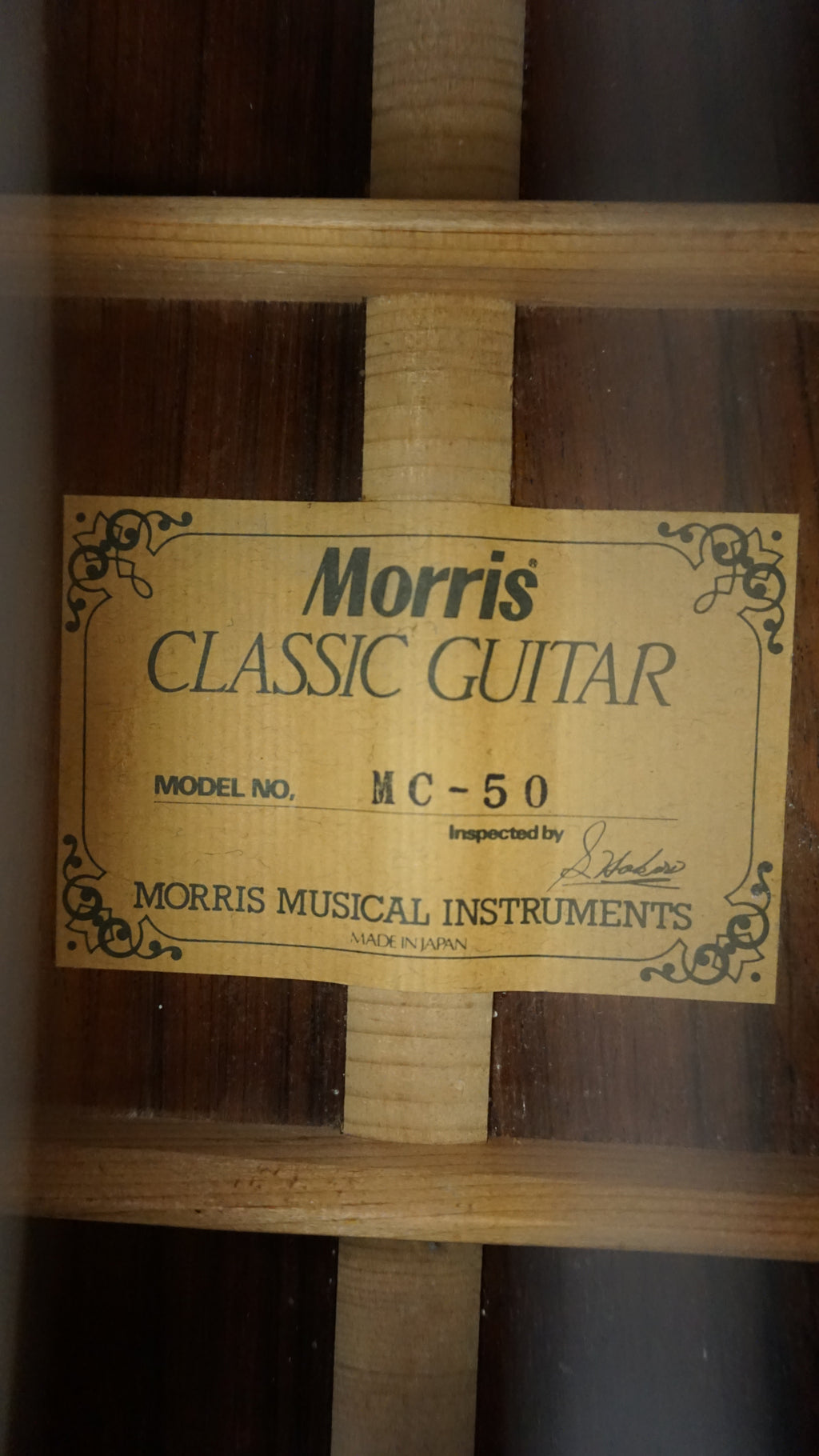 Morris MC-50 Classical Guitar Made in Japan w/ Hard Case