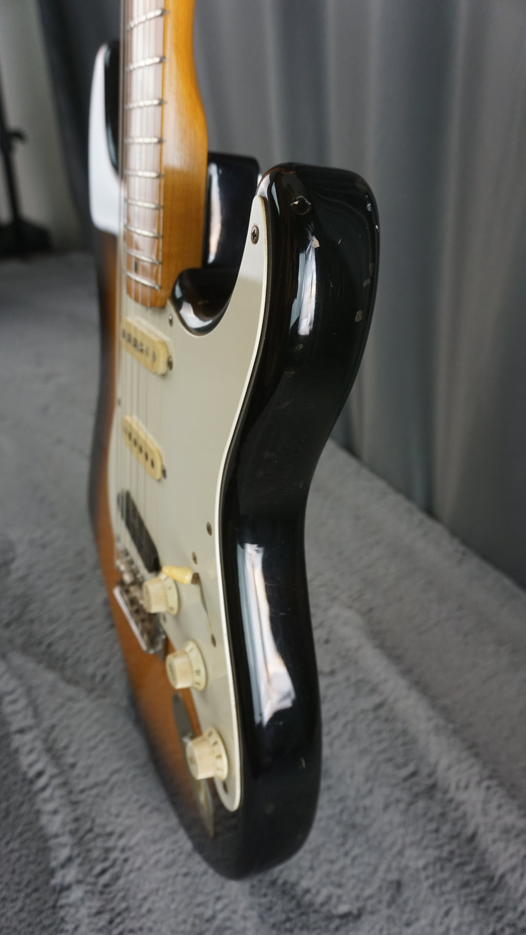 1987 MIJ Squier Stratocaster Fujigen E-Series Sunburst w/ ESP Rail Pickup & Fender Case