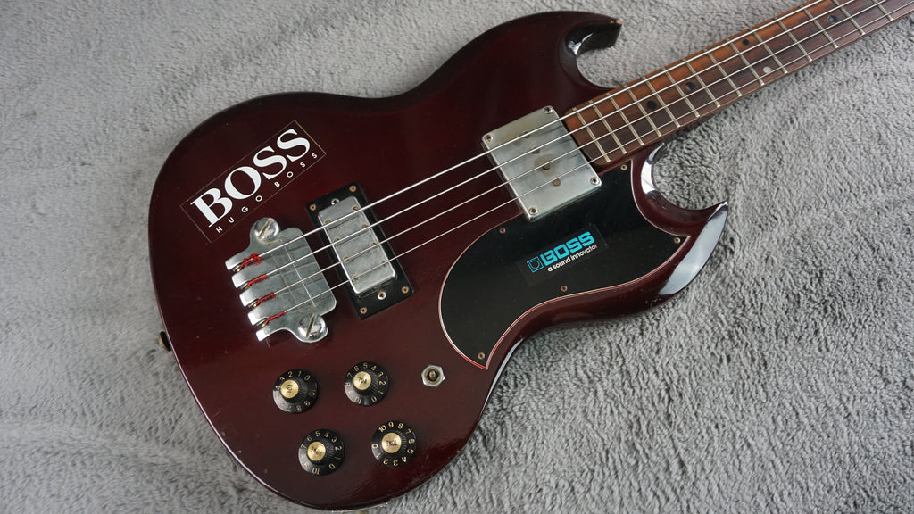 Greco SG-Style Bass MIJ Cherry Red Vintage Short Scale Bass Guitar