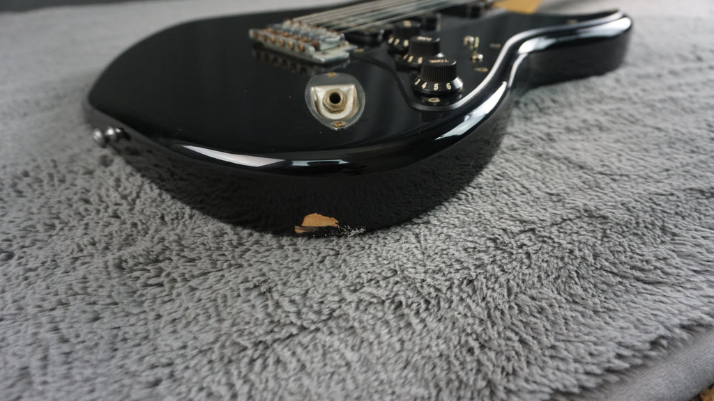 Greco Super Power HSS Strat Style MIJ Electric Guitar Black 1980s Japan