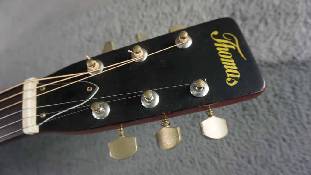 Thomas TM-180 Vintage MIJ Acoustic Guitar Cherry Sunburst w/ Hard Case
