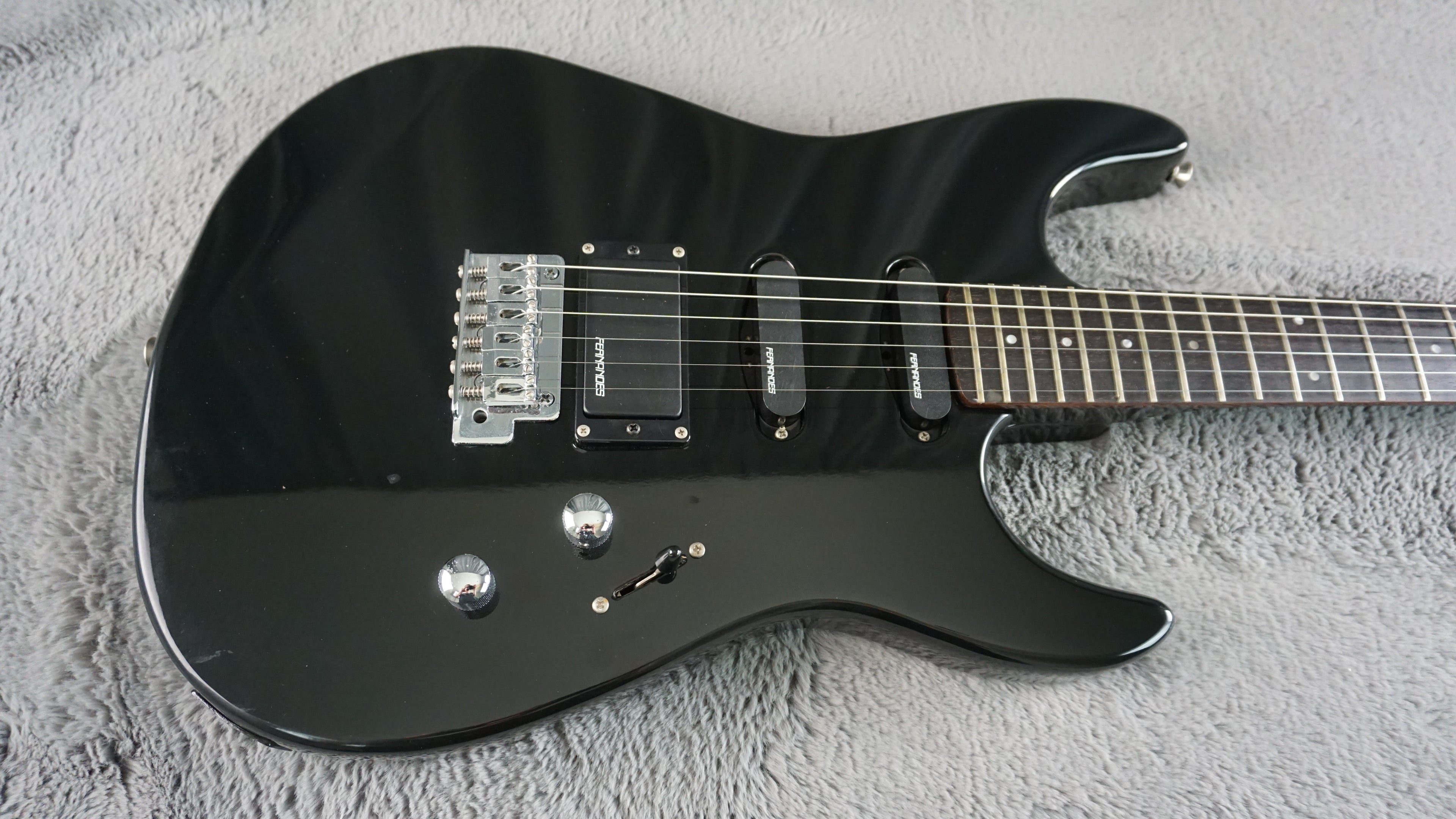 Fernandes The Function - Black HSS Electric Guitar