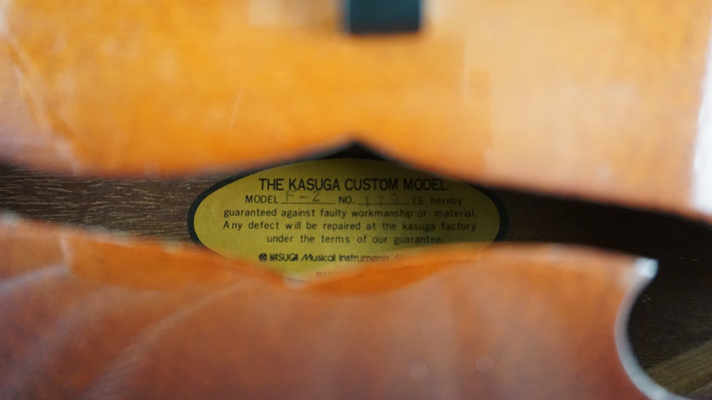 Kasuga F-2 Mandolin - MIJ Tobacco Burst Japan