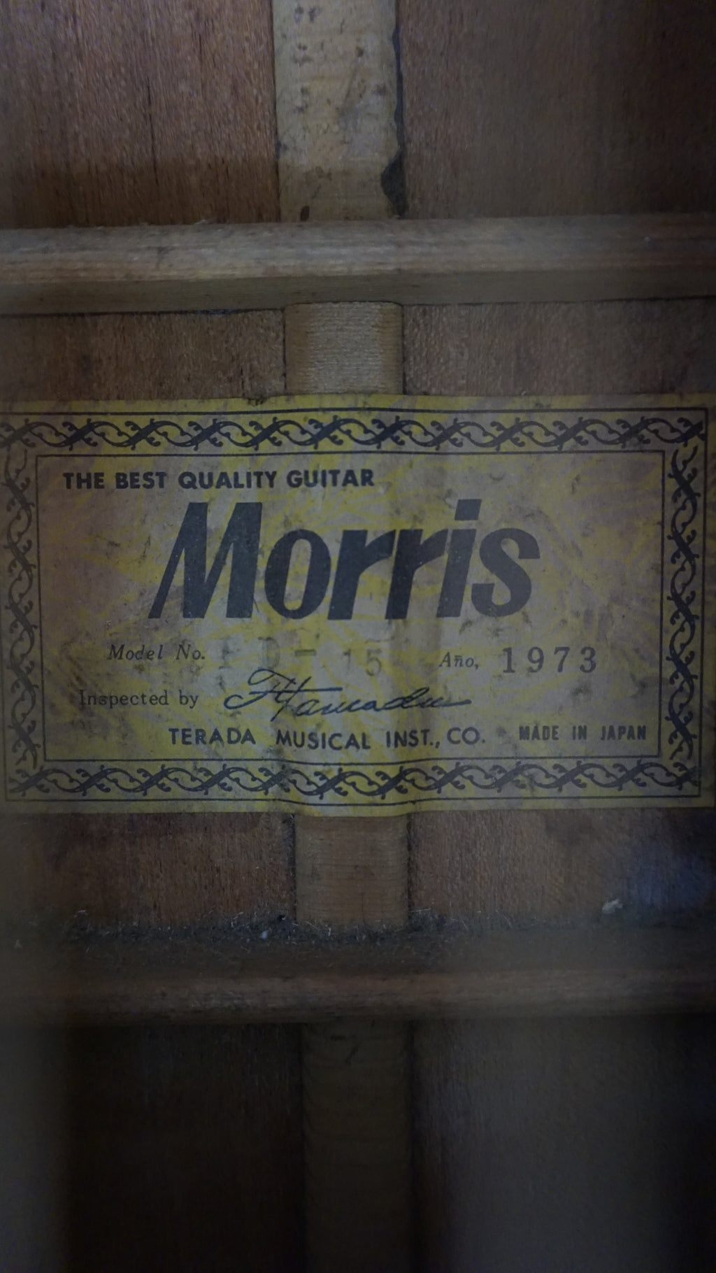 Morris FD-15 1973 Japan Acoustic w/ Hard Case