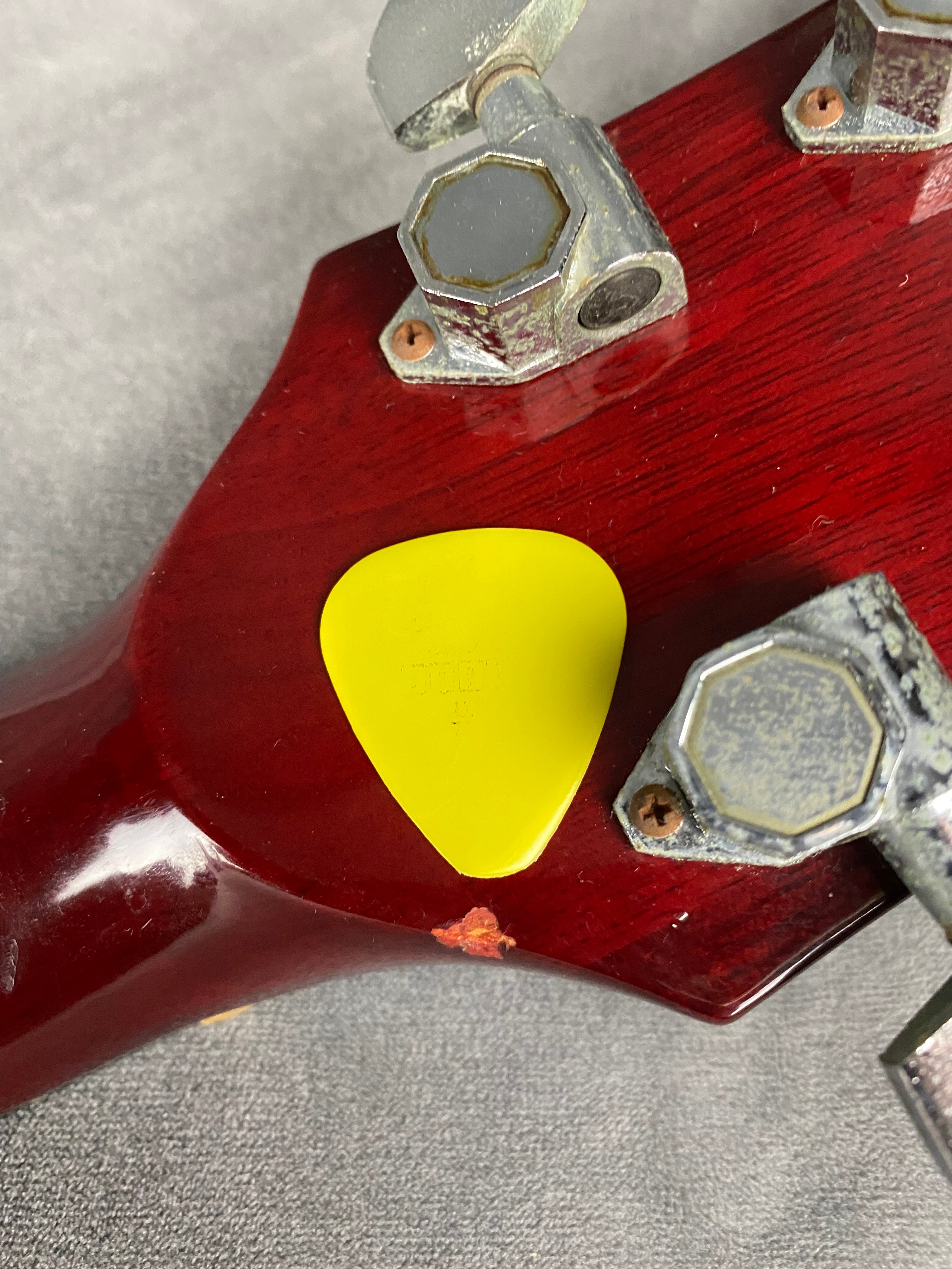 Heerby SG Kasuga MIJ Rare! Neck Thru 1977 Trans Red