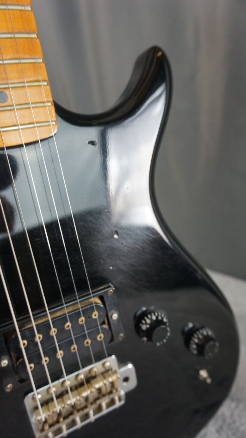 Aquarius Kawai Original Black MIJ Electric Guitar w/ Hard Case