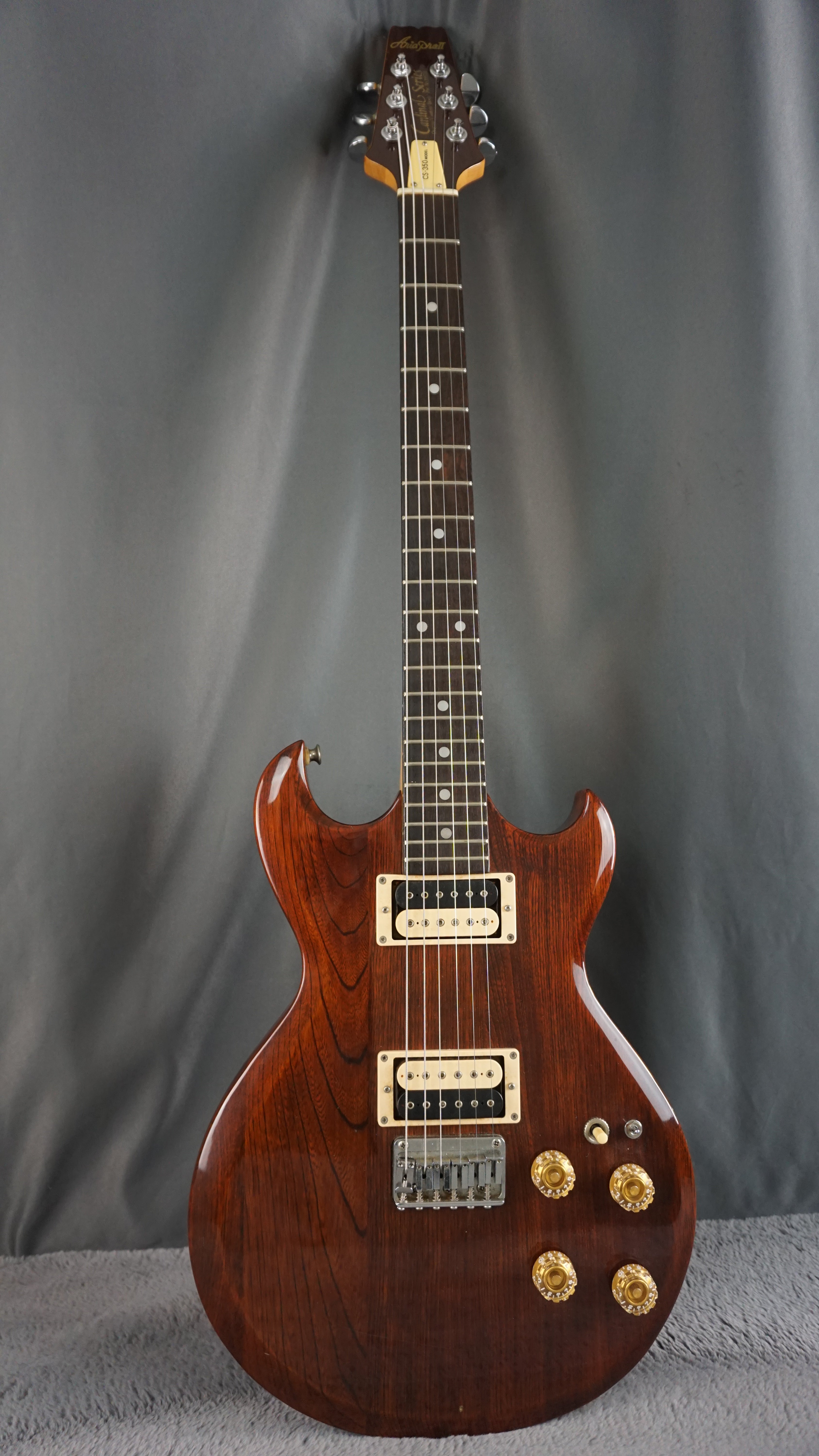 Aria CS-350 Cardinal Series Japan Double Cutaway Electric Guitar