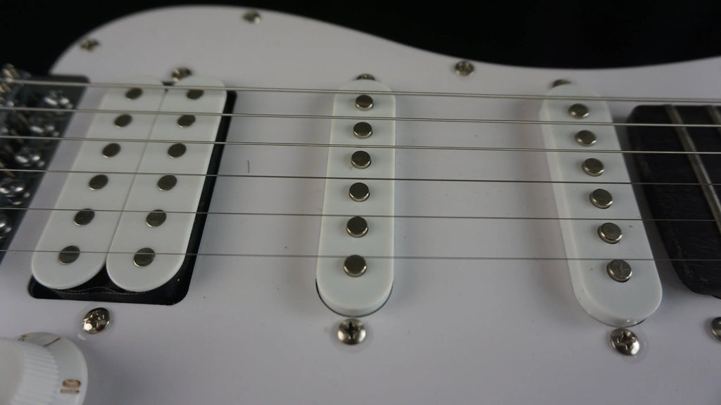 Donner Standard Series HSS Strat-Style Electric Guitar – Black – Gig Bag