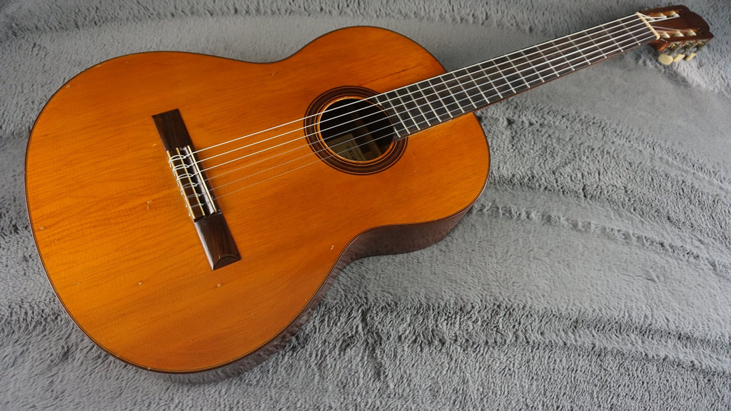 Teruaki Nakade No. 20 Classical Guitar 1964 Tokyo Handmade w/ Hard Case – Refret, Crack Repair, Setup