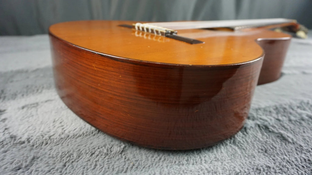 Teruaki Nakade No. 20 Classical Guitar 1964 Tokyo Handmade w/ Hard Case – Refret, Crack Repair, Setup