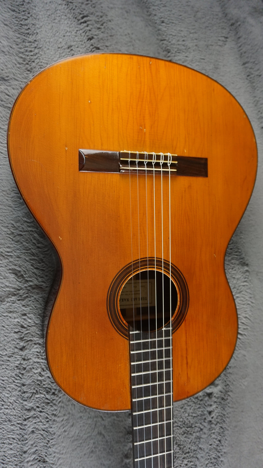 Teruaki Nakade No. 20 Classical Guitar 1964 Tokyo Handmade w/ Hard Case – Refret, Crack Repair, Setup