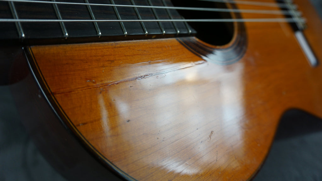 Teruaki Nakade No. 20 Classical Guitar 1964 Tokyo Handmade w/ Hard Case – Refret, Crack Repair, Setup