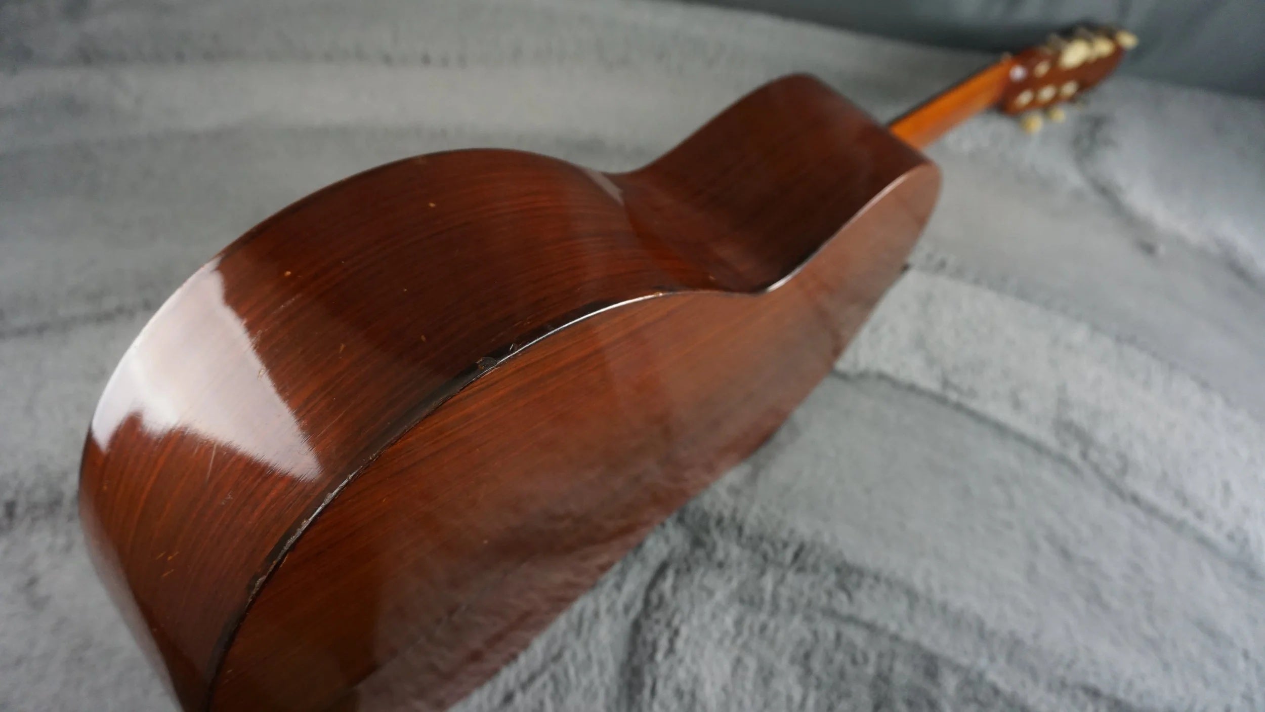 Teruaki Nakade No. 20 Classical Guitar 1964 Tokyo Handmade w/ Hard Case – Refret, Crack Repair, Setup