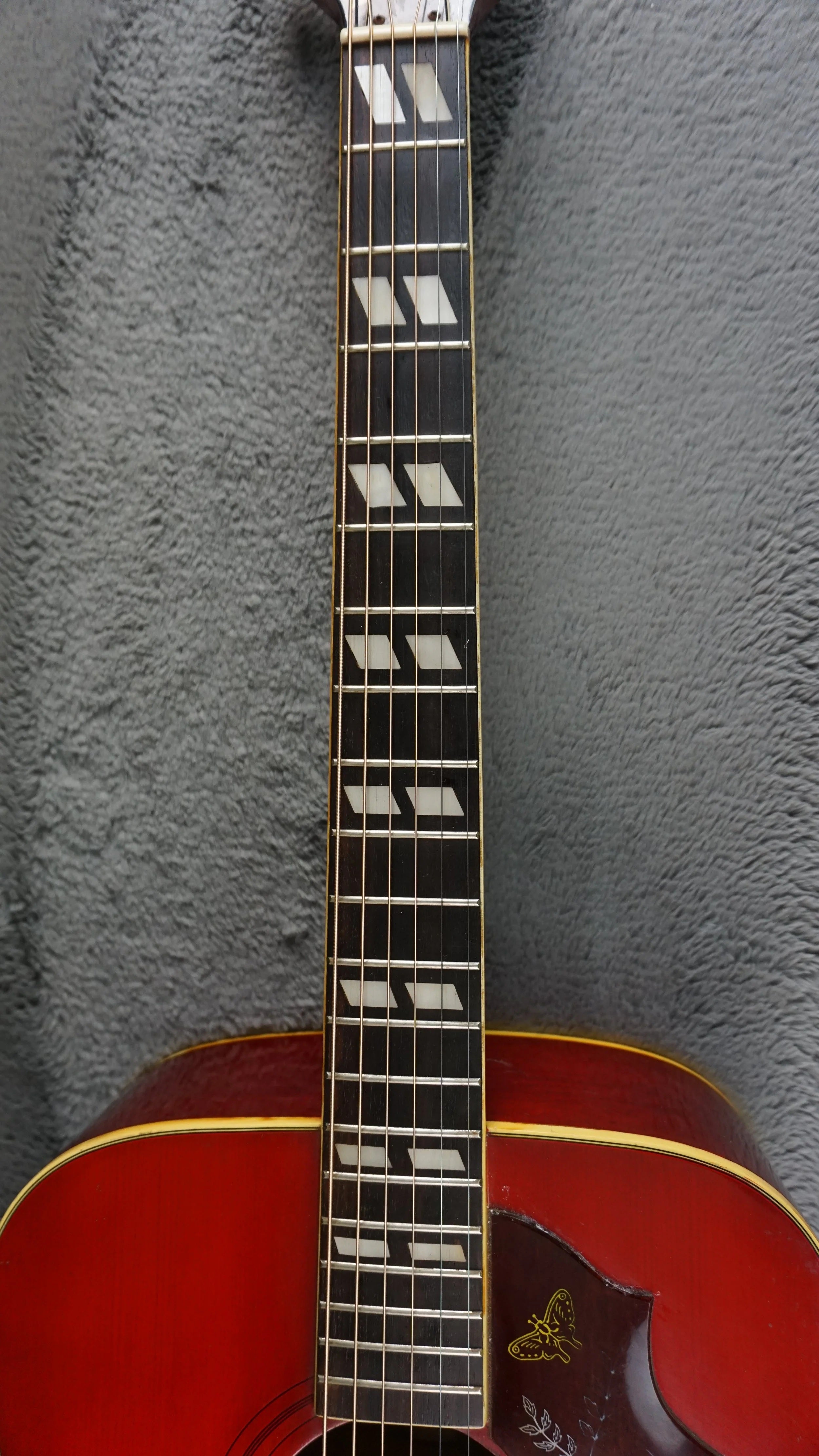 Kiso Suzuki W-65H Japan Dove Style Sunburst Acoustic w/ Hard Case