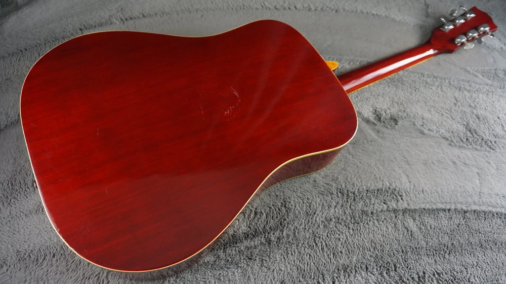 Kiso Suzuki W-65H Japan Dove Style Sunburst Acoustic w/ Hard Case