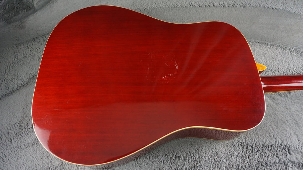 Kiso Suzuki W-65H Japan Dove Style Sunburst Acoustic w/ Hard Case