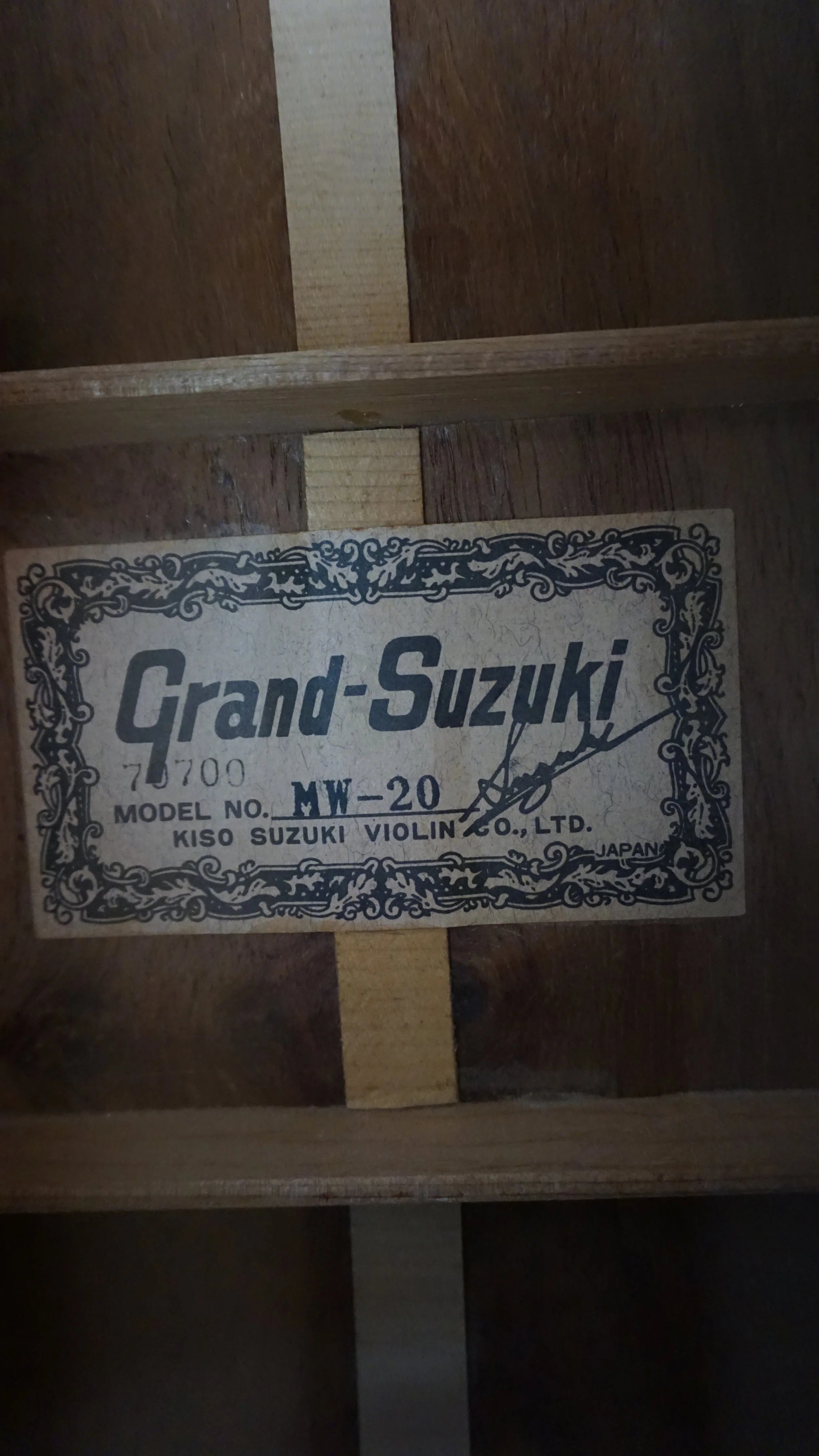 Grand Suzuki MW-20 Japan Acoustic Guitar