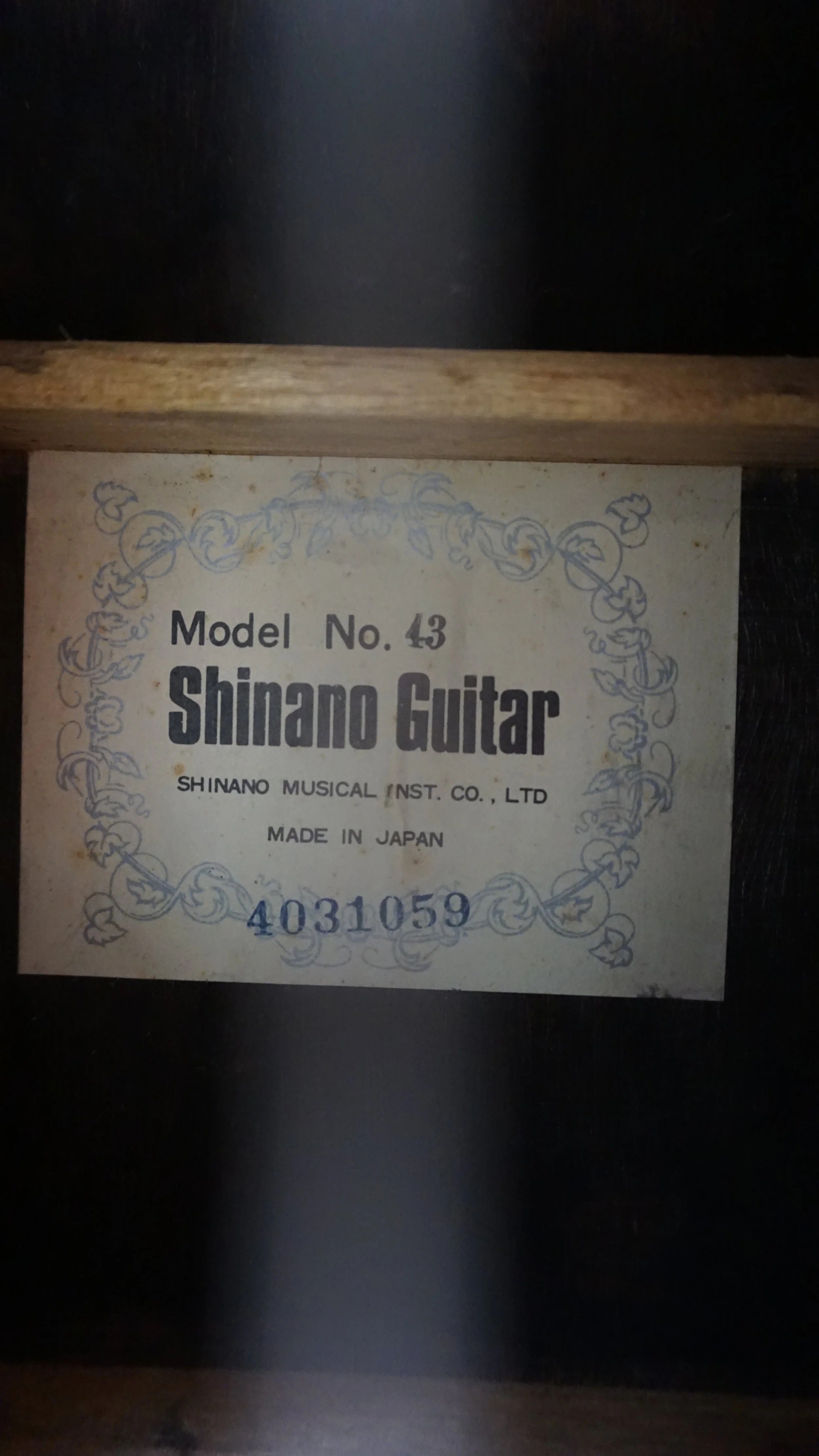Grand Shinano No. 43 Japan Classical Guitar