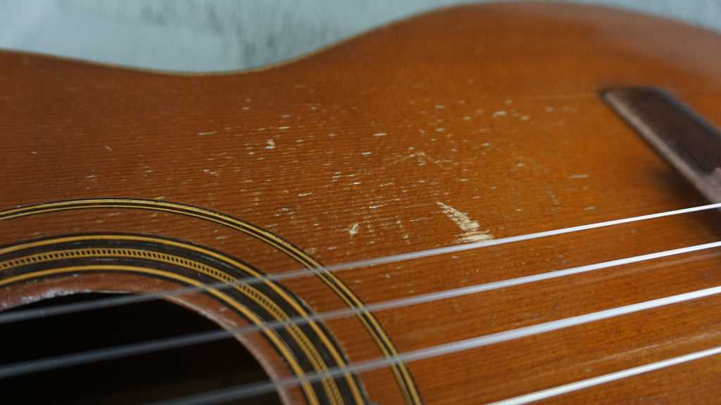 Vintage Japanese Handmade Classical Guitar c. 1960s–70s – Solid Top – Project