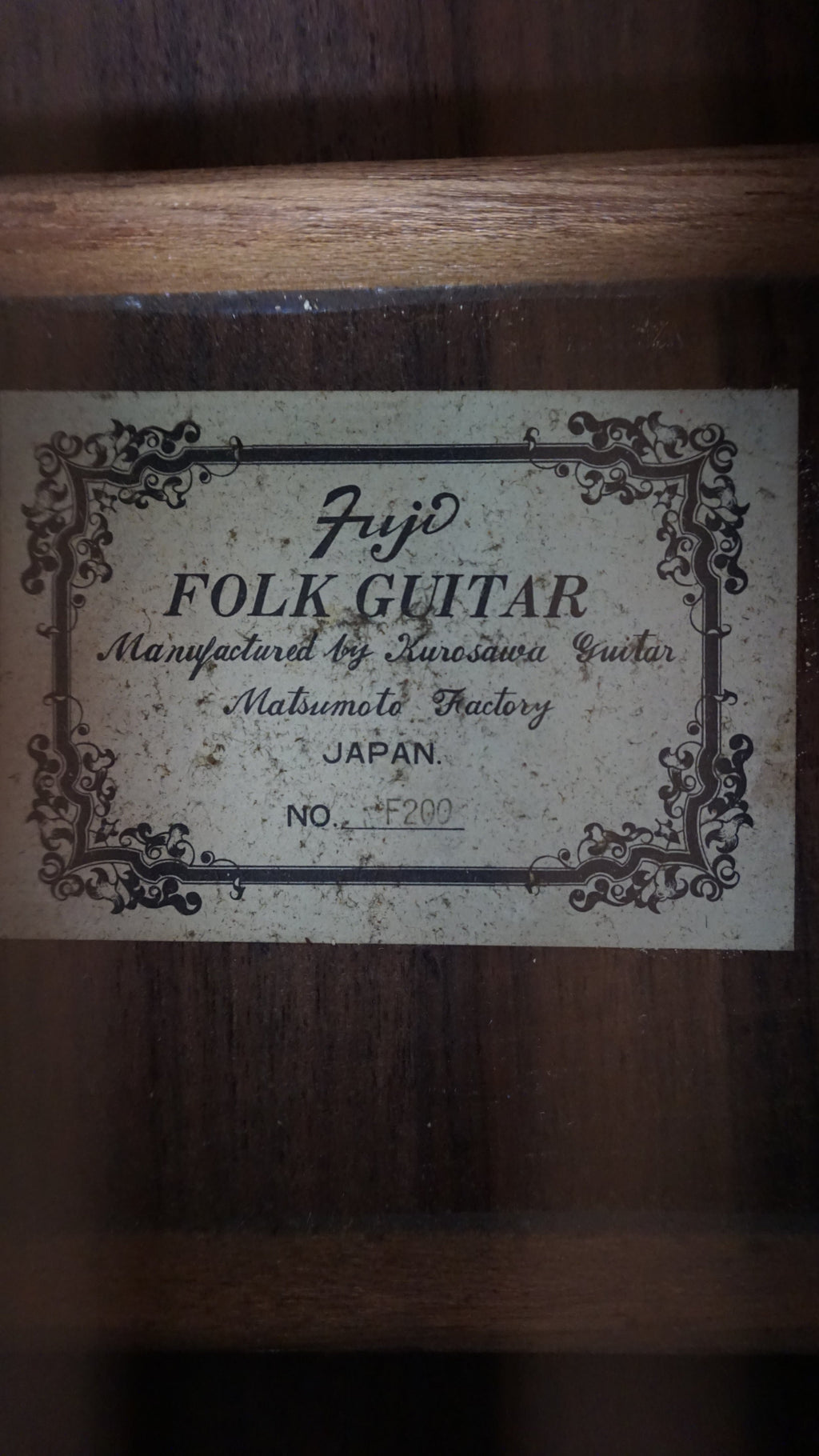 Fuji F200 Japan Acoustic Guitar