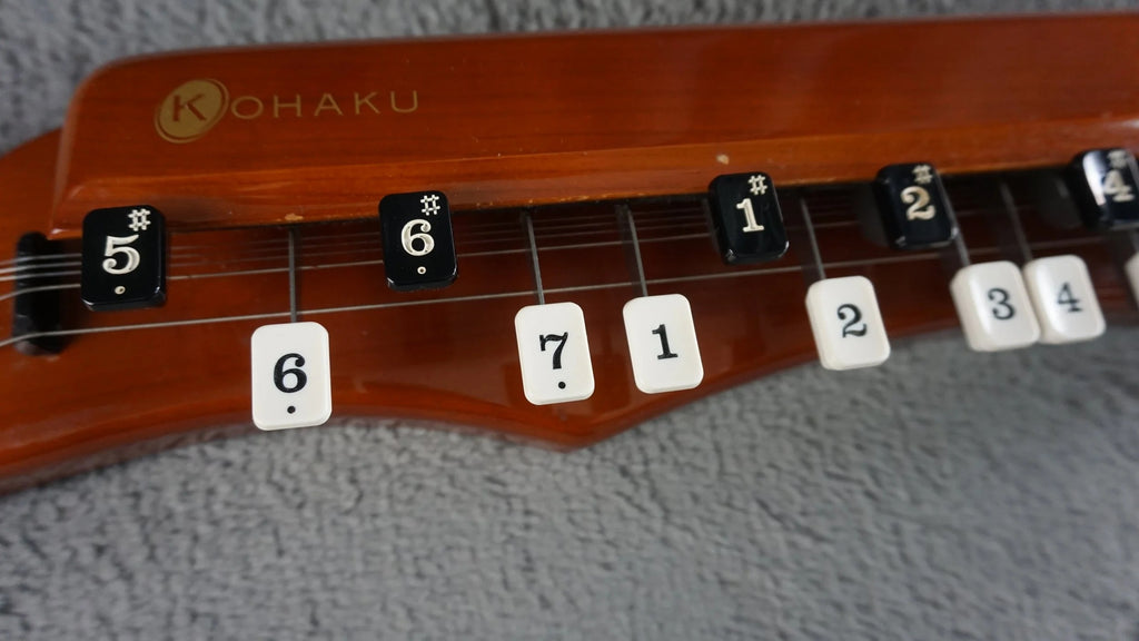 Vintage Suzuki Kohaku Taisho-Goto (Taisho Koto) w/ Pickup & Original Case – Made in Japan