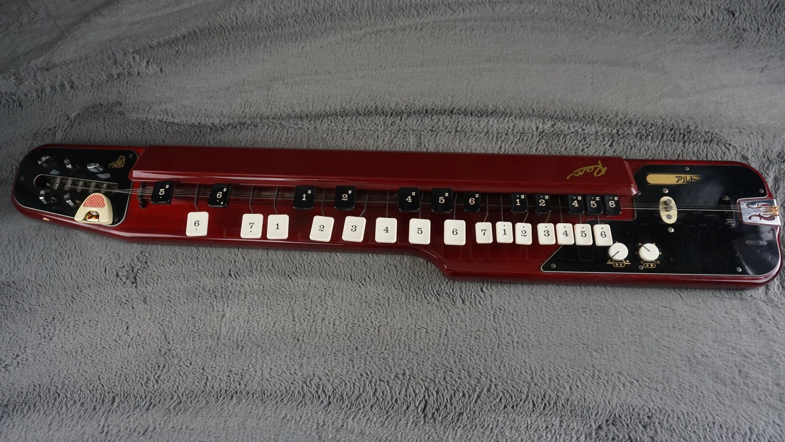 Vintage Suzuki Taishogoto Alto Electric Lap Zither w/ Original Case – Made in Japan