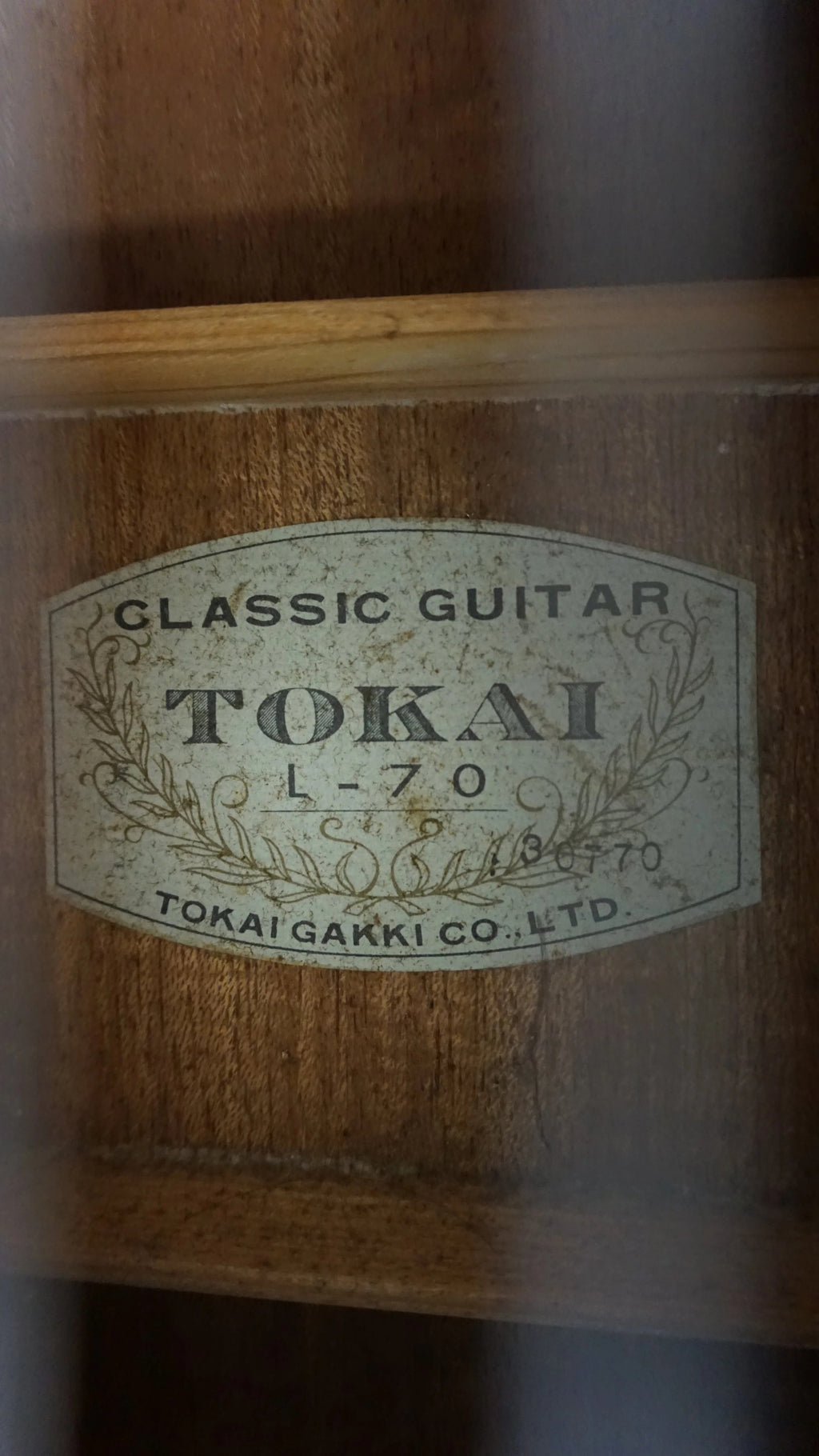 Tokai L-70 Vintage Classical Guitar – Made in Japan – Tokai Gakki – Solid Top