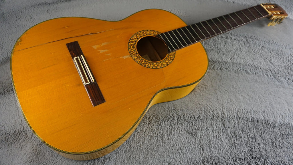 1982 Takamine 8F Classical Guitar – MIJ – Project / Structural Cracks – As-Is