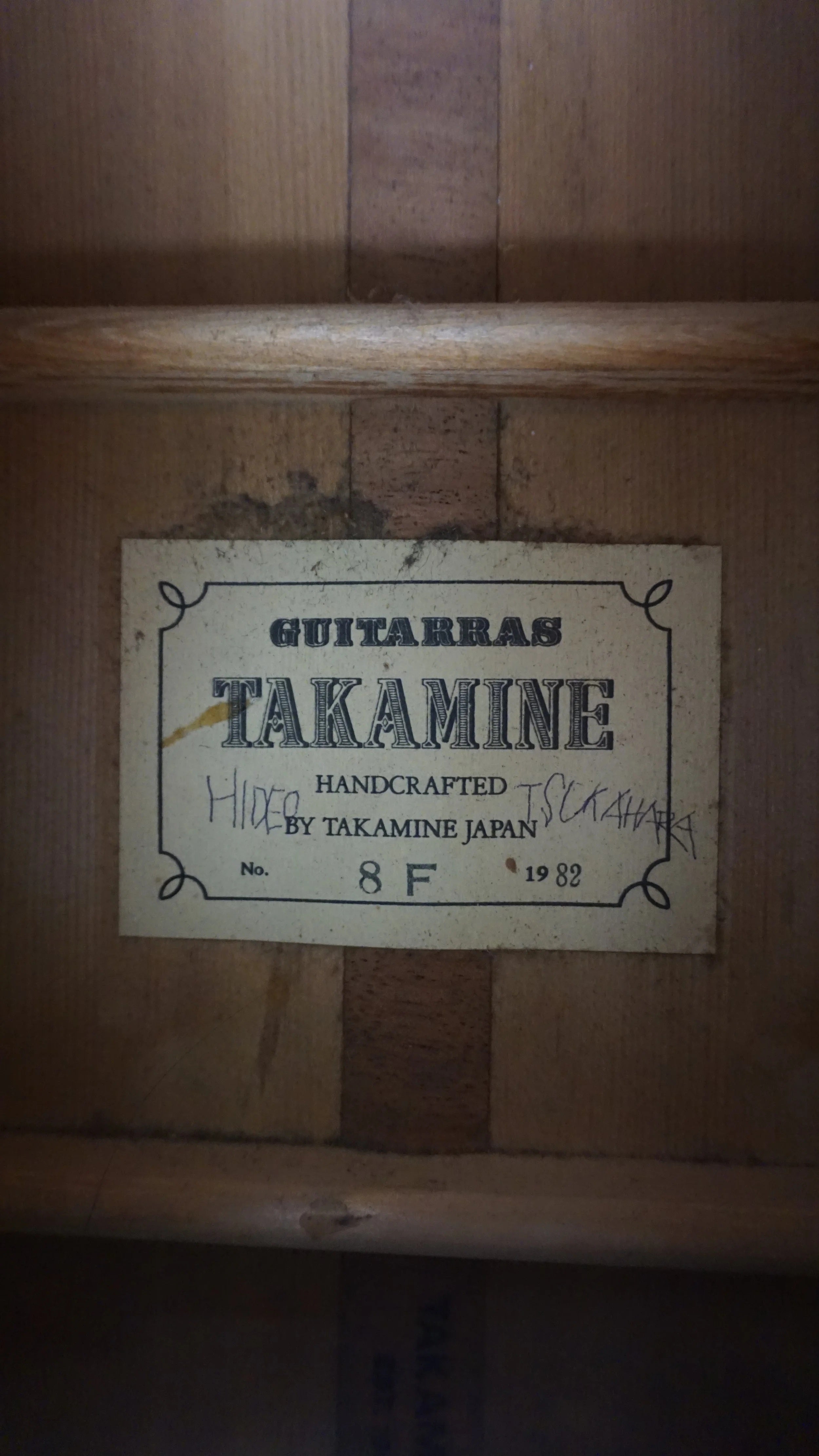 1982 Takamine 8F Classical Guitar – MIJ – Project / Structural Cracks – As-Is