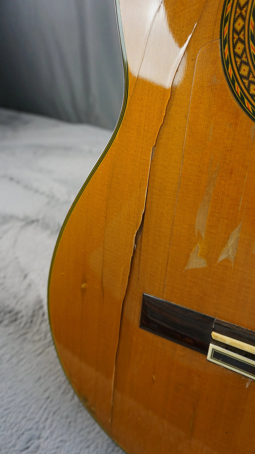 1982 Takamine 8F Classical Guitar – MIJ – Project / Structural Cracks – As-Is