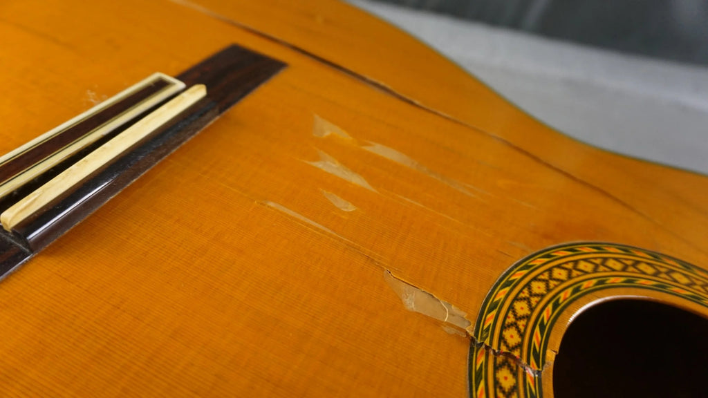 1982 Takamine 8F Classical Guitar – MIJ – Project / Structural Cracks – As-Is