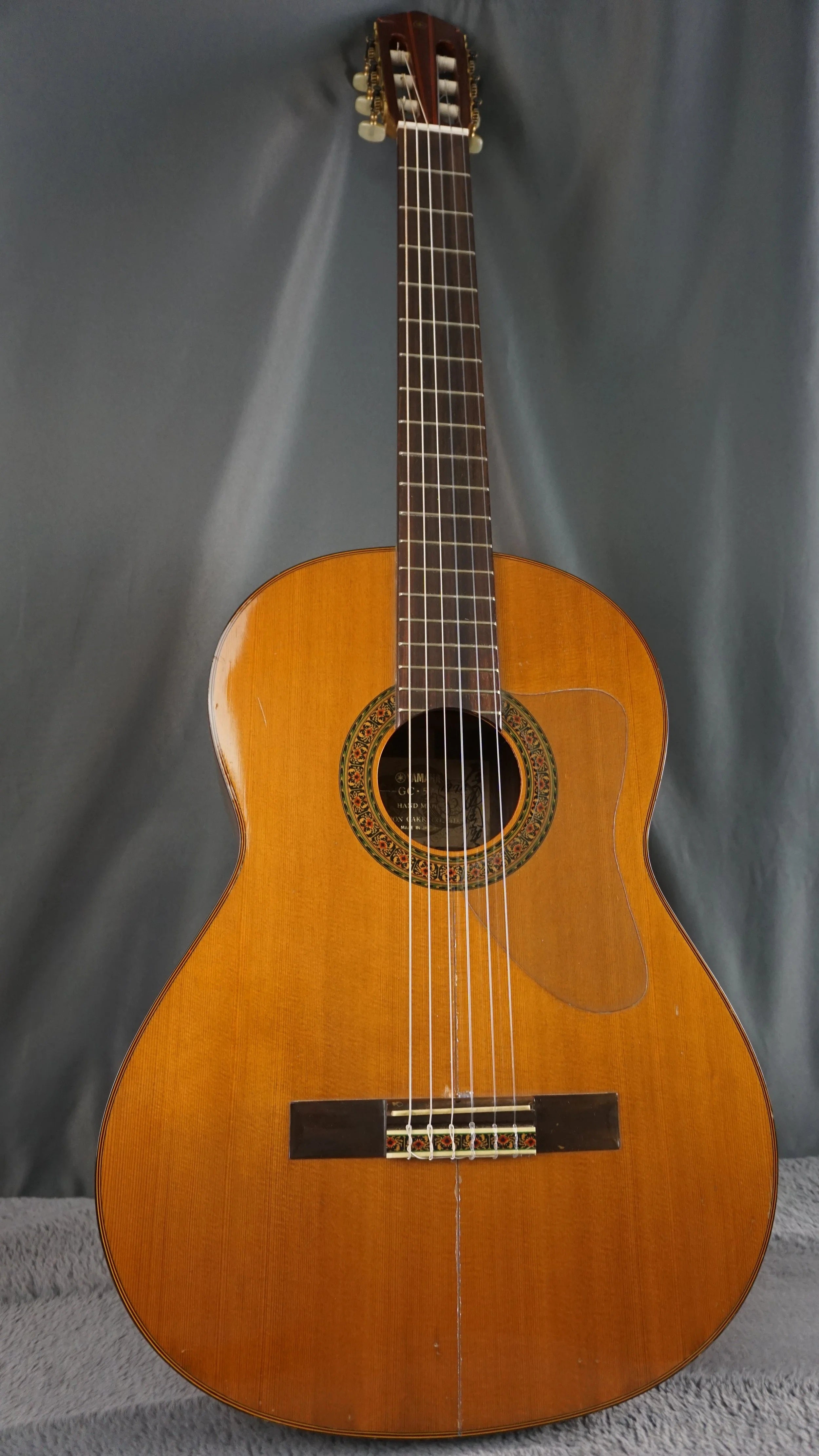 1974 Yamaha GC-5M Handmade Classical Guitar w/ OHSC – Center Seam Repair – Made in Japan