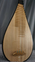 Handmade Chinese Pipa (4-String Lute) w/ Hard Case – Carved Frets, Solid Wood Body
