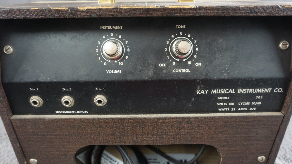 Vintage Kay Model 703 Tube Amplifier – 1950s – All Original – Fully Working