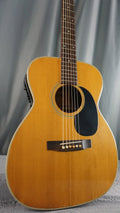 Morris F-15 OM Japan Acoustic Guitar w/ Built-In Electronics & Hard Case