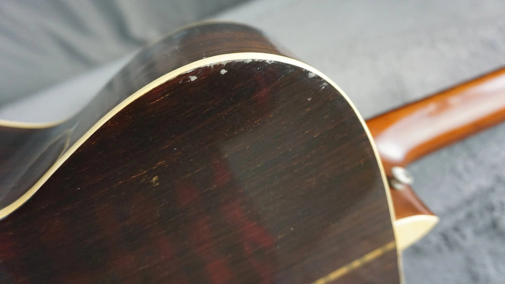Morris F-15 OM Japan Acoustic Guitar w/ Built-In Electronics & Hard Case