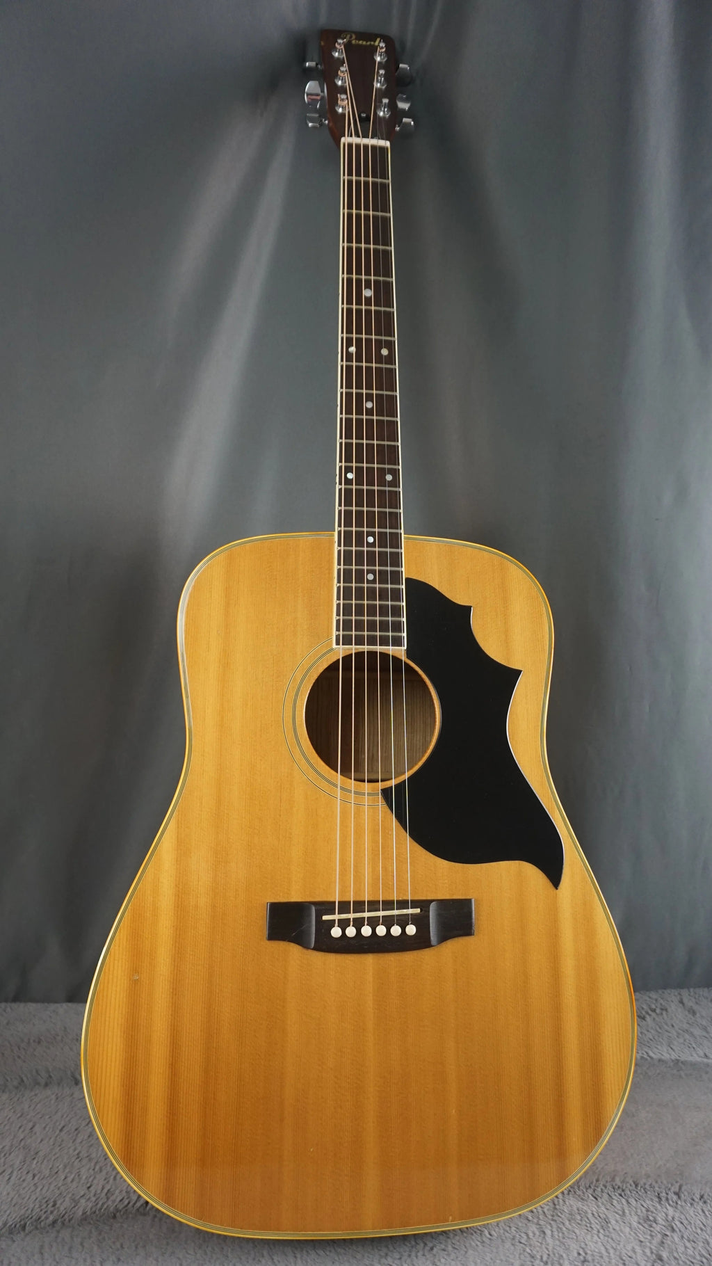 Pearl Folk Acoustic Guitar - Curly Maple - Japan Acoustic Guitar w/ Hard Case