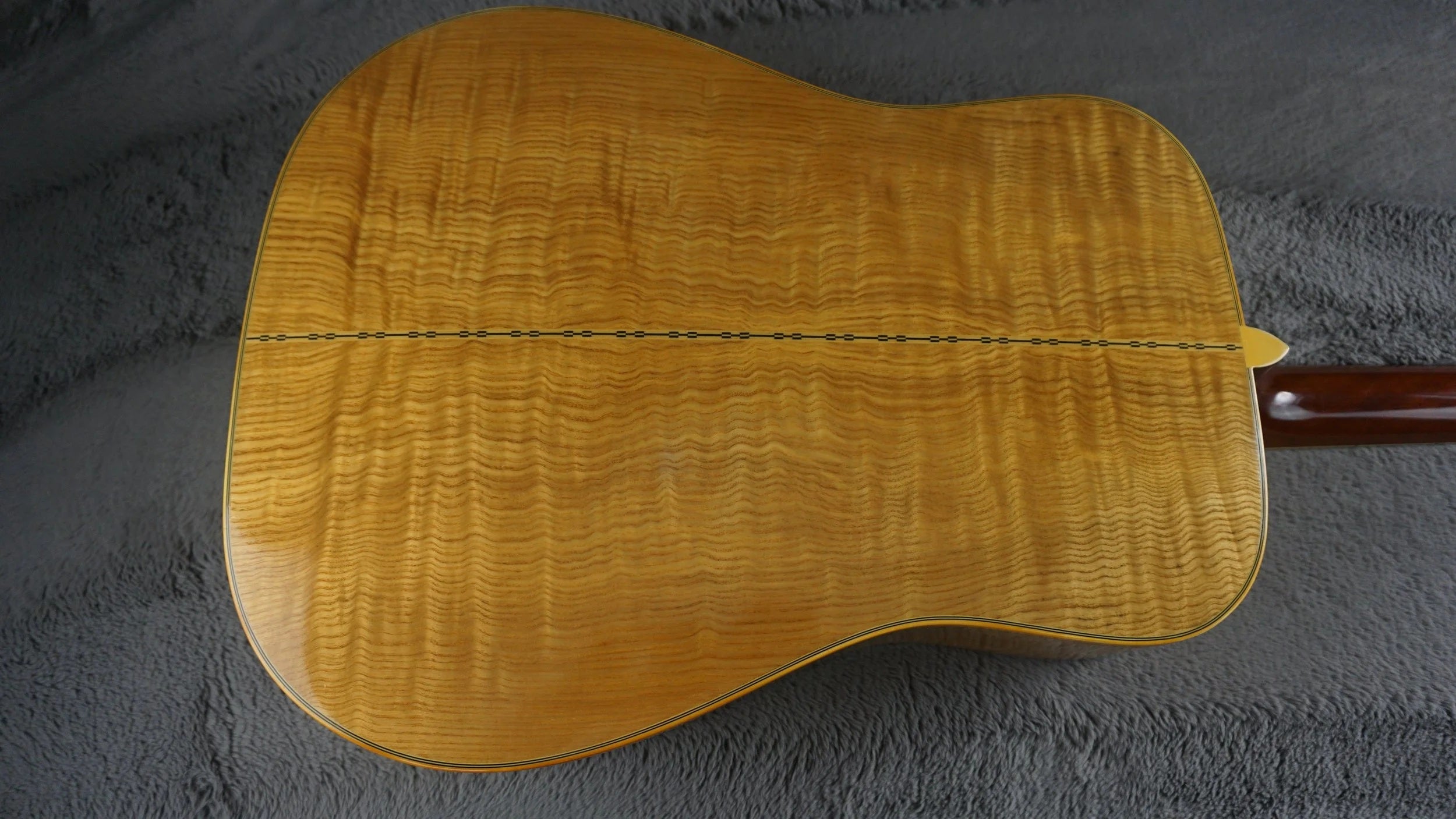 Pearl Folk Acoustic Guitar - Curly Maple - Japan Acoustic Guitar w/ Hard Case
