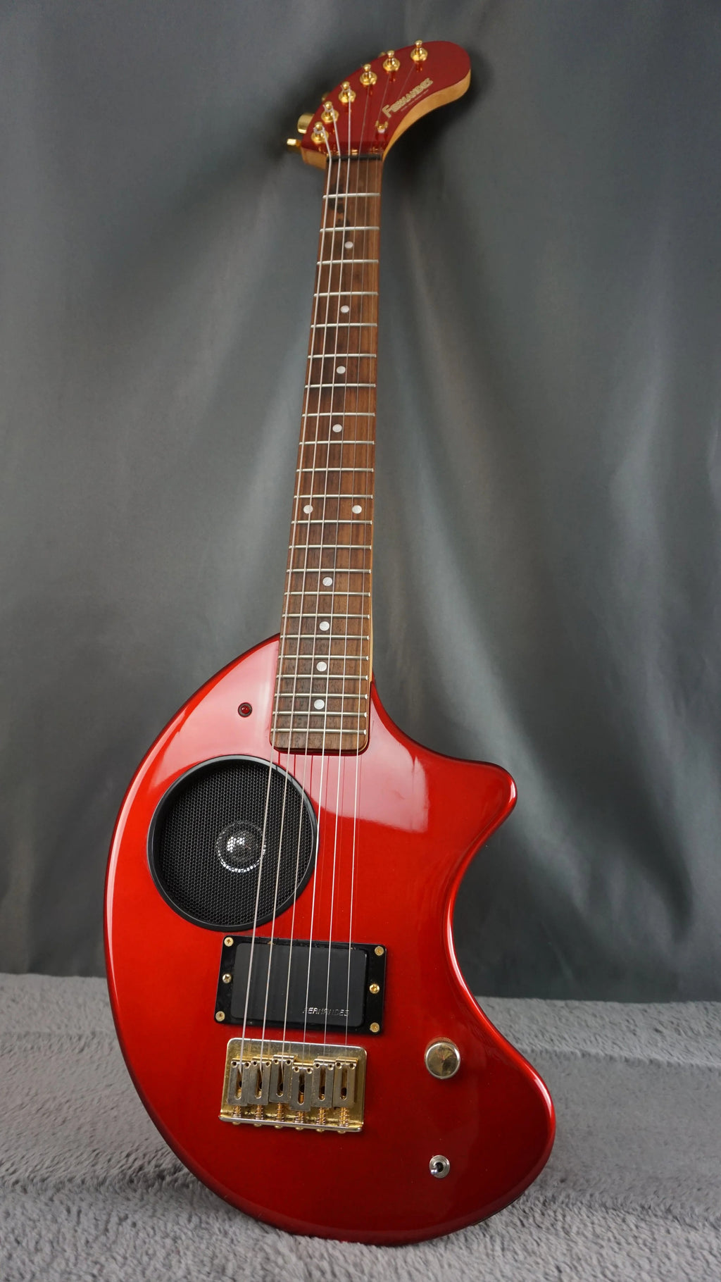 Fernandes ZO-3 Electric Guitar w/ Built-In Speaker, Gig Bag – Red – Made in Japan