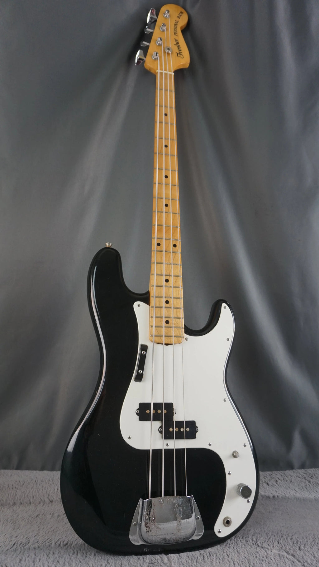 Fresher Personal Bass MIJ Precision-Style Bass Black w/ Maple Neck
