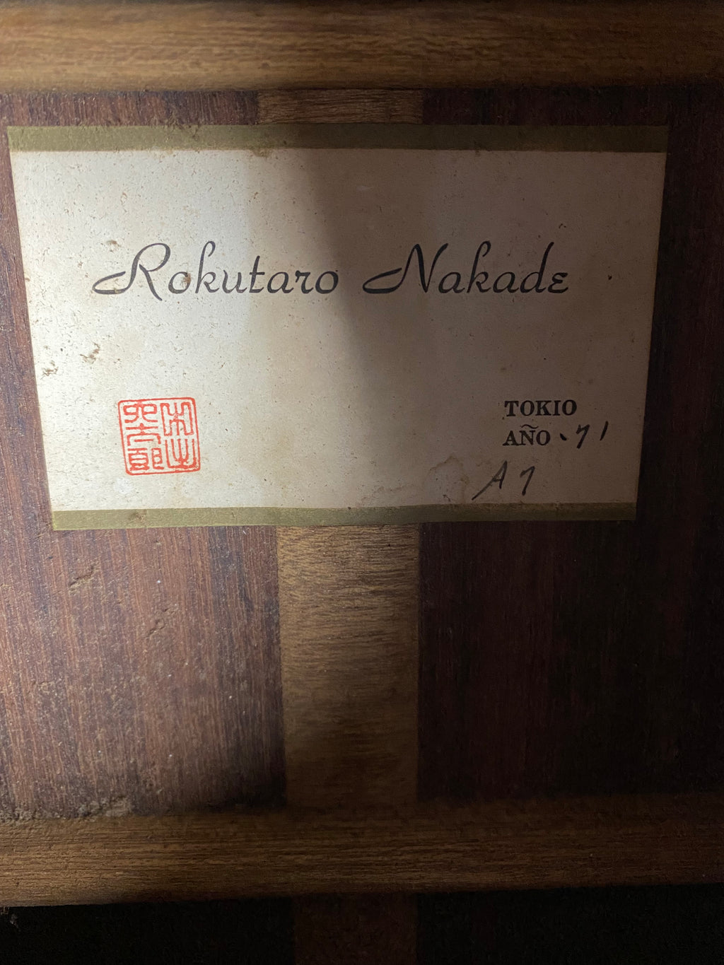 Rokutaro Nakade A7 Rare MIJ! 1971 Cedar Top