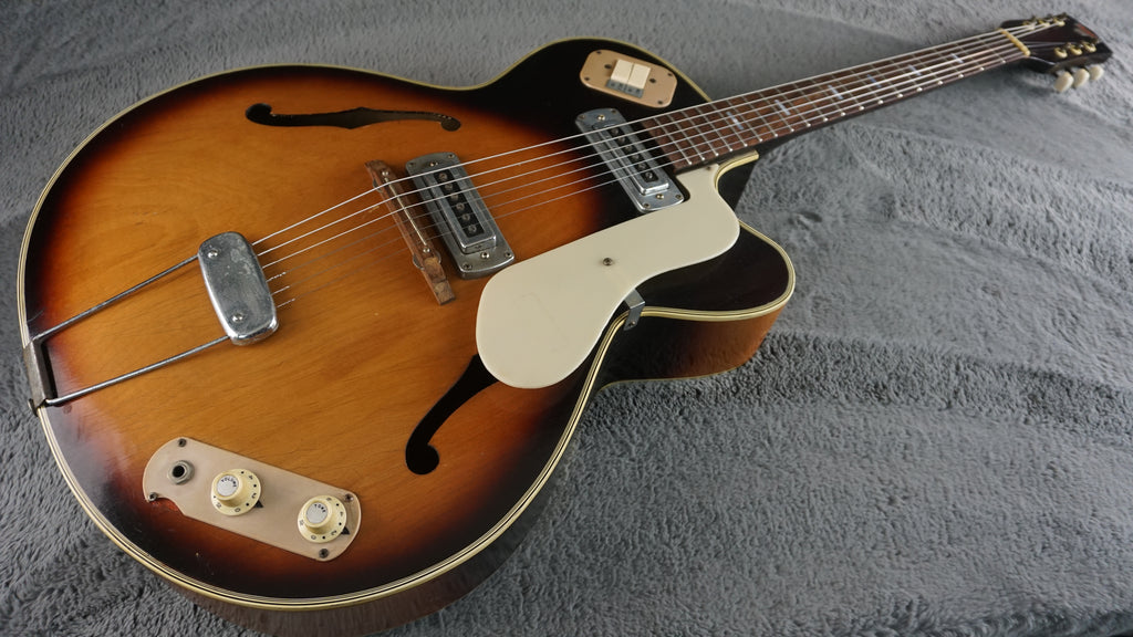 Teisco EP-14 1960s - Brown Burst Hollow Body Electric