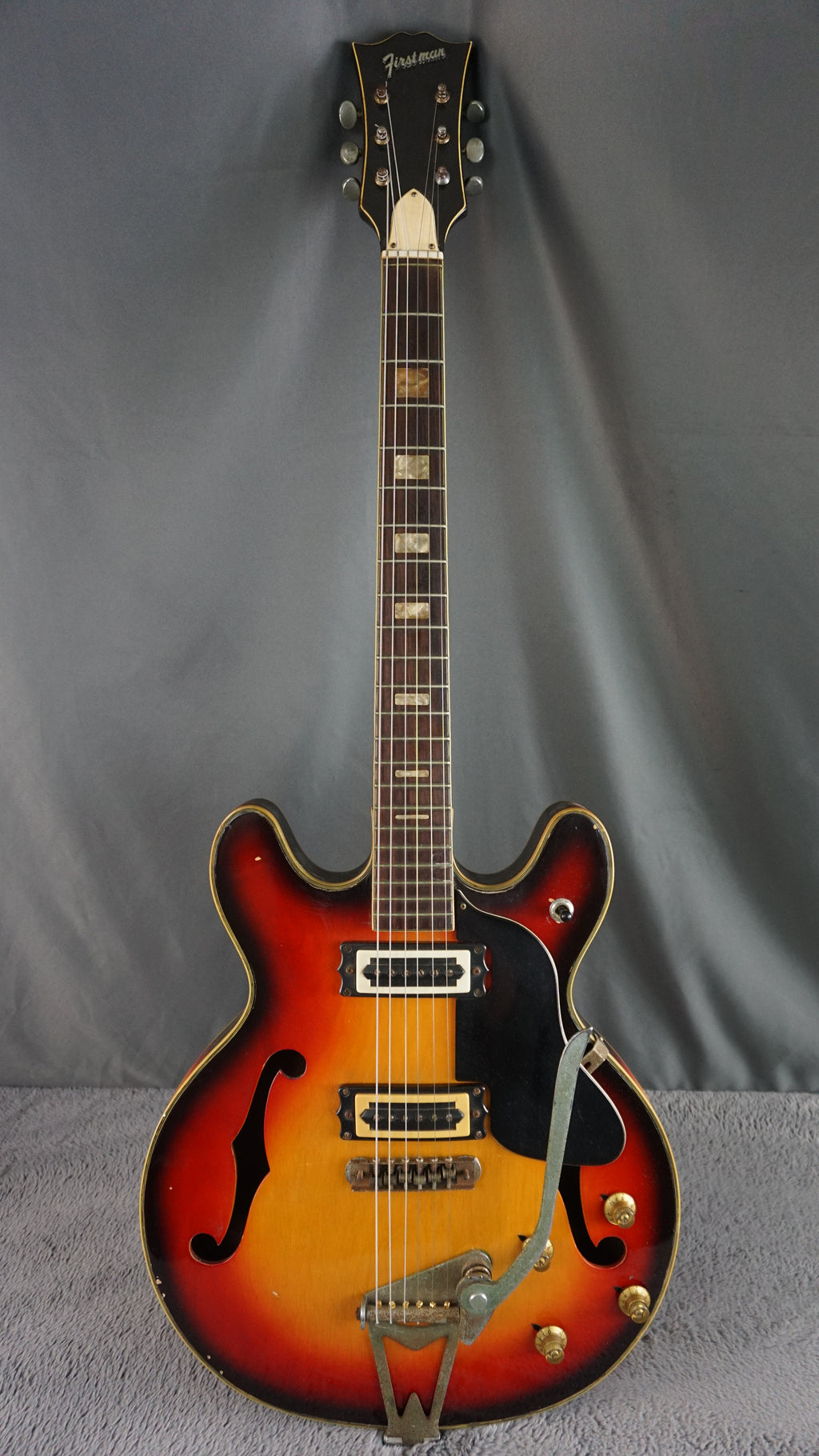 Firstman Semi Hollow Body 1960s rare  - Sunburst Japan