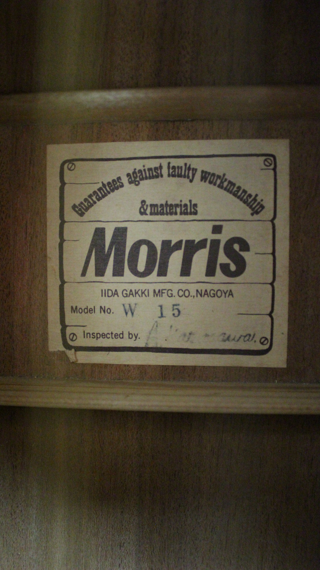 Morris W-15 Japan Acoustic Guitar